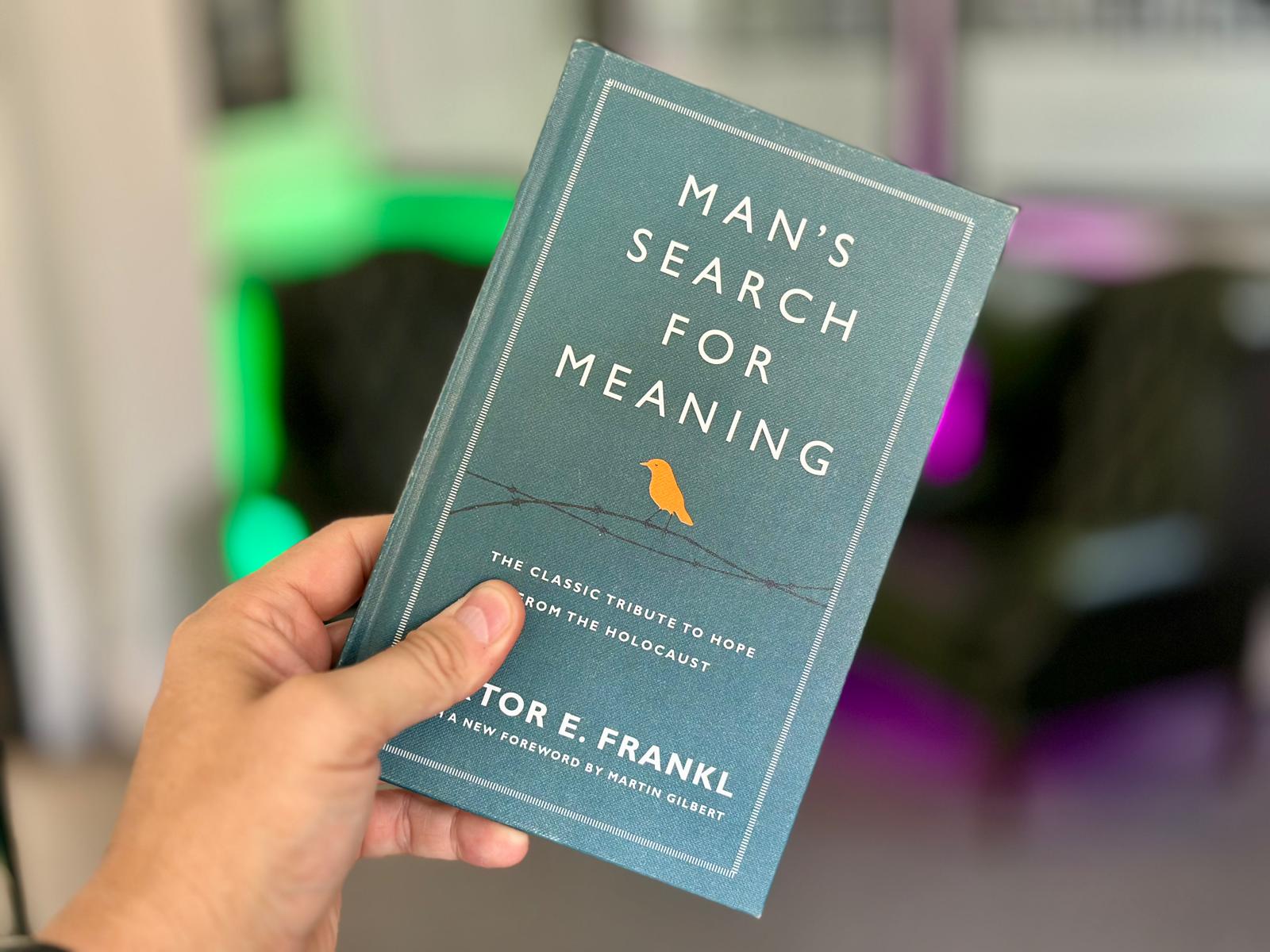 Viktor Frankl book cover with Boyd Parker review overlay