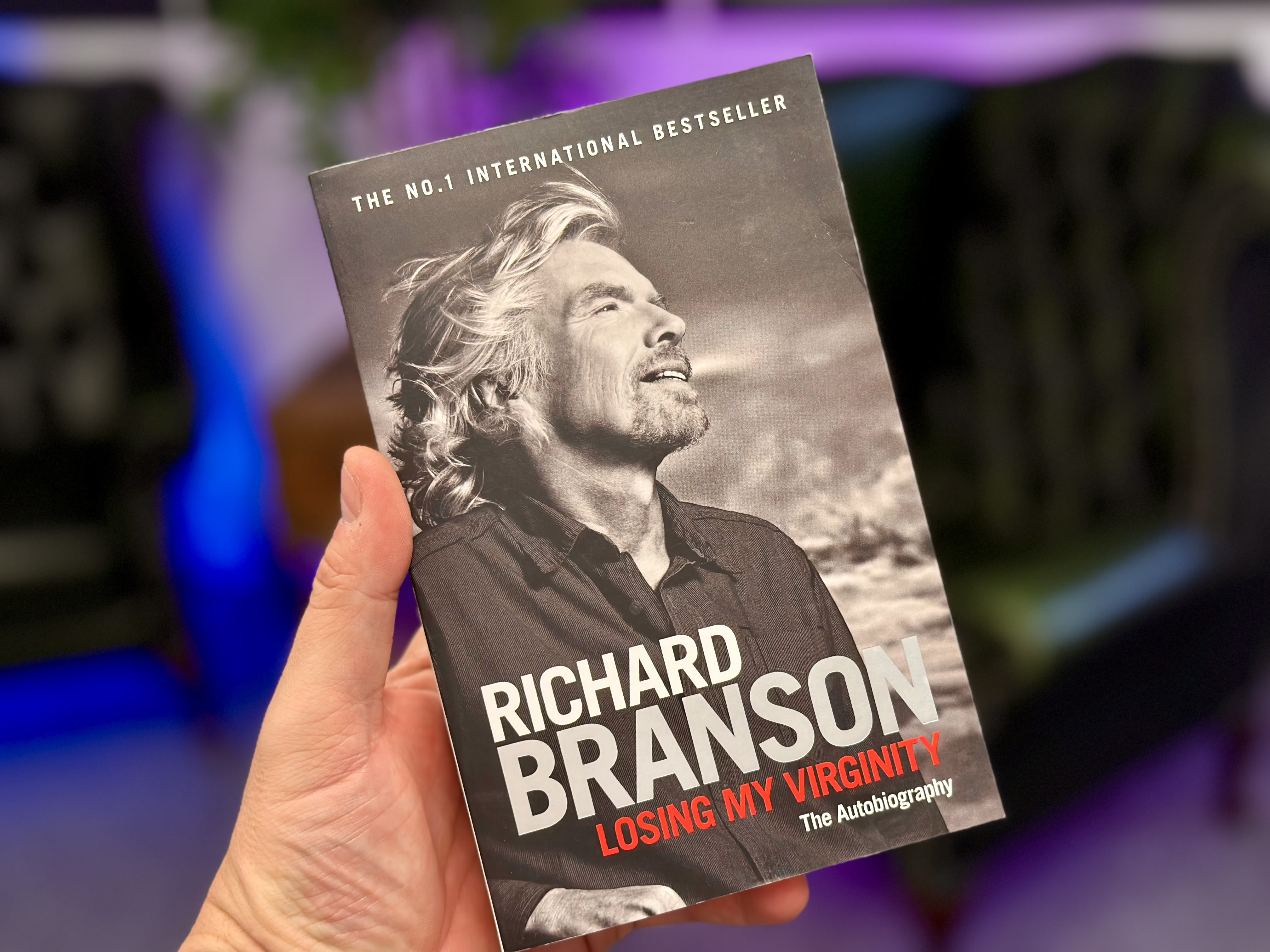Richard Branson on the cover of Losing My Virginity, an entrepreneurial autobiography reviewed by Boyd Parker